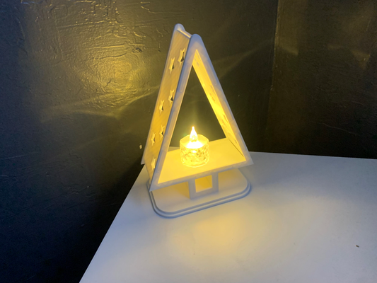 weihnachten baum tee licht halter unterstützung by lindnjoe teelicht teelichthalter 3d print model - Mito3D