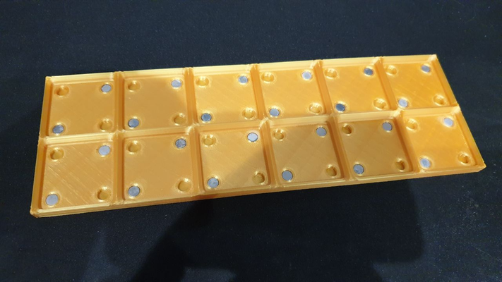 gridfinity sólido placas base 6x5 to 1x1 by hámster cuadrícula placa infinita bandeja imán 3d print model - Mito3D