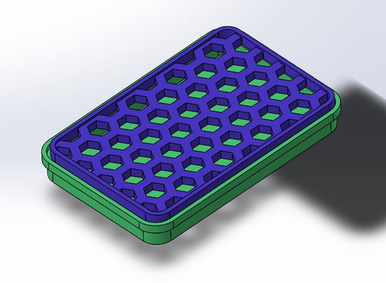 esponja suporte 4 x 3 by tim135 cozinha seco bandeja 3d print model - Mito3D