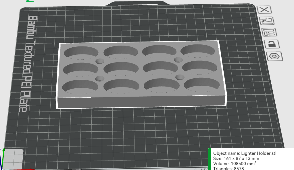 altıgen çakmak durum kılıf kulp destek by lckaley kollu görüntüle ayakta durmak 3D print model - Mito3D