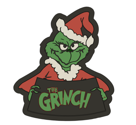 grinch lamp by xeebo00 christmas 3d print model - Mito3D