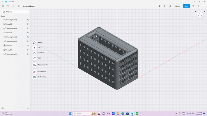 tessuto scatola by stevooo design personalizzato concorso semplice rifiuto fazzoletti portatore junk drawer scalabile 3d print model - Mito3D