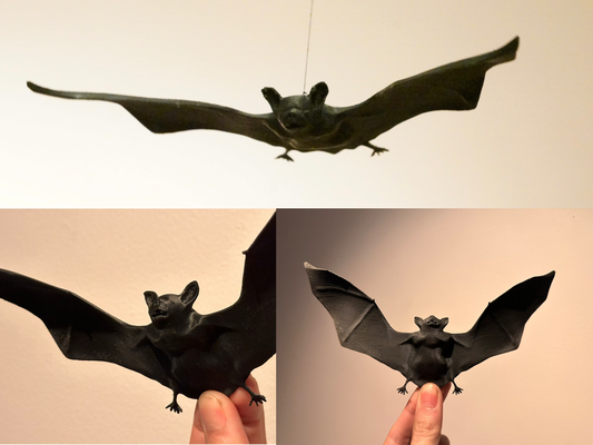 sospeso pipistrello modello by felixl animale spaventoso 3d print model - Mito3D