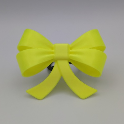 hair bow by tjzdesign fashion ribbon hairtie ponytail hairaccessories 3d print model - Mito3D