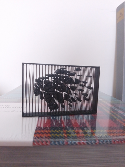 parçalanmış aslan art köprü stres ölçek a1 mini + yeniden karıştırılmış by ollestore parça yüzer sanat testi 3d print model - Mito3D