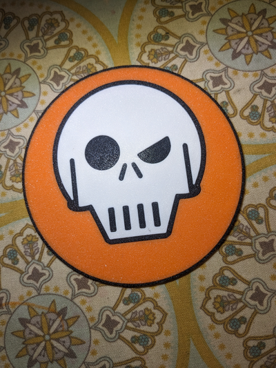 halloween coasters by kickin drinks seasonal pumpkin skull witch witches 3d print model - Mito3D