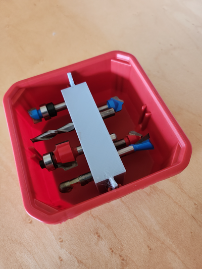 packout 1 4 router bit holder profile organizer by dp design milwaukee 3d print model - Mito3D