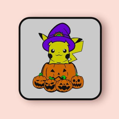 pumpkin pikachu - lightbox by love prints pokemon halloween witch cute light pokeball go red blue pokemongo 3d print model - Mito3D