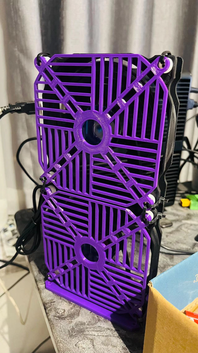 120mm fan protective cover by 3d print model - Mito3D