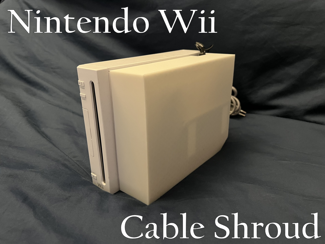 nintendo wii kablo kefen by jpbruce örtüsü 3D print model - Mito3D