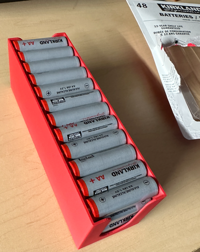 50 52 capacità aa batteria vassoio costco by corey hinman 3d print model - Mito3D