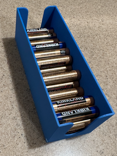 aaa batería bandeja 50 52 capacidad costco by corey hinman 3d print model - Mito3D