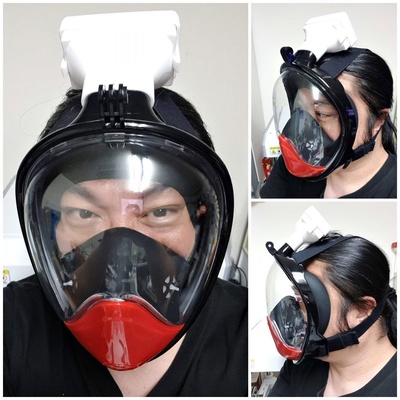 covid 19 dechatlon nette maske hepa filter adapter by mingshiuan99 3dvscovid19 corona coronavirus gesichtsmaske covid19 virus 3d print model - Mito3D