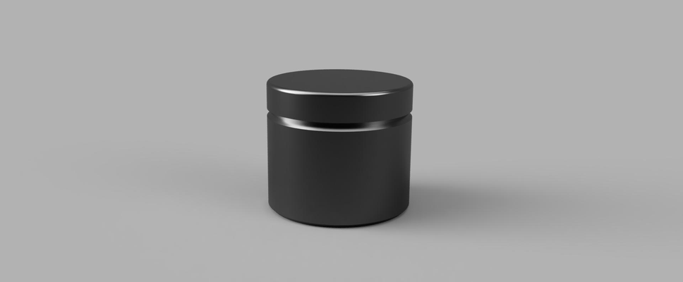 5 oz 150 ml vaso w screw on coperchio by fuster75 contenitore barattoli organizzatore organizzazione 3d print model - Mito3D