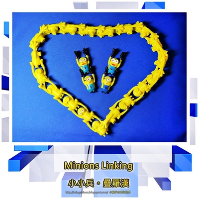 minions linking remixed by mingshiuan99 bree chain cute fun link links remixchallenge 3d print model - Mito3D