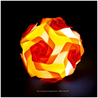 nylon filament puzzle lamp shade by mingshiuan99 3dprintingnylon flower lampshade iq light led 3d print model - Mito3D