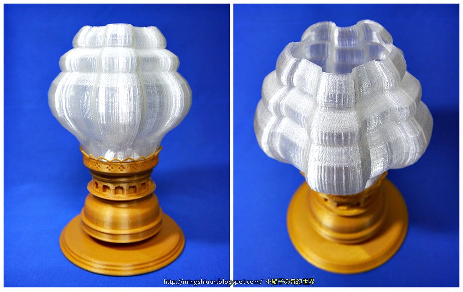 victorien ouragan lamp lampshade modifier remixé by mingshiuan99 lampe ornement 3D print model - Mito3D