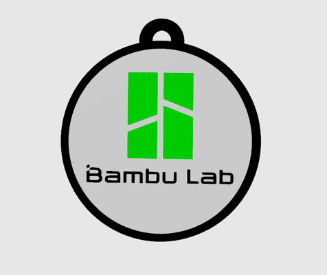 bambu lab keyring by cali-3d 3d print model - Mito3D