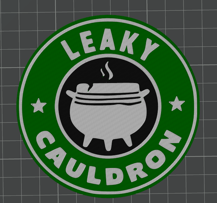 leaky cauldron coaster by svest1466 harry potter harrypotter starbucks 3d print model - Mito3D