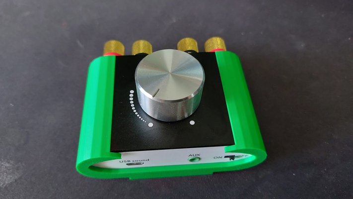 nobsound mini verstärker halter unterstützung 8mm schraube loch by martin hardi bluetooth sim rig simracing 3d print model - Mito3D