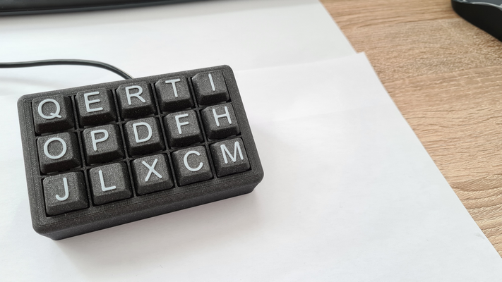 diy völlig 3d gedruckt makro klaviatur strom deck by kiki hobby reparatur tastatur verschmelzung 3d print model - Mito3D