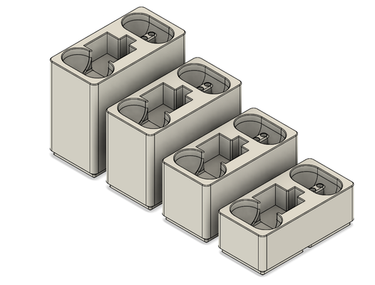 fosbos - hotend nozzle bin by asdfgasdfg rack organization organizer organize organized gridfinity 3d print model - Mito3D