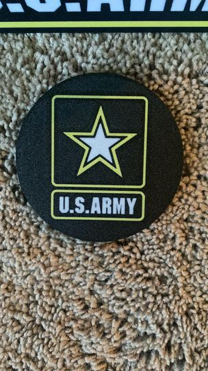 us army coaster by svest1466 military 3D print model - Mito3D