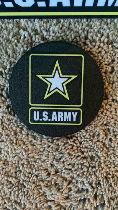 us army coaster by svest1466 military 3d print model - Mito3D
