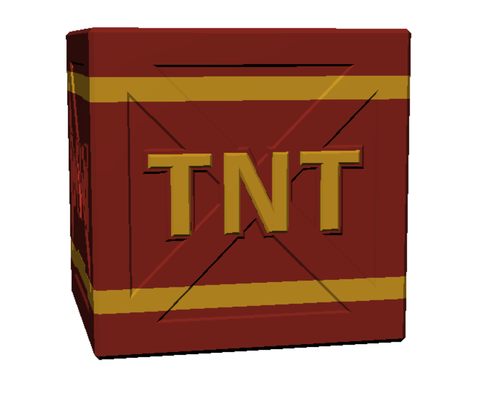 crash bandicoot tnt tissue box cover by sleeky tntblock crashbandicoot tissuebox tissueboxcover 3d print model - Mito3D