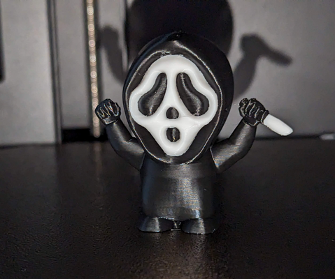 visage fantôme by bazzlington halloween crier film 3d print model - Mito3D
