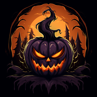 halloween pumpkin - hueforge by archork 2023 decor hueforged ams multicolor 3d print model - Mito3D