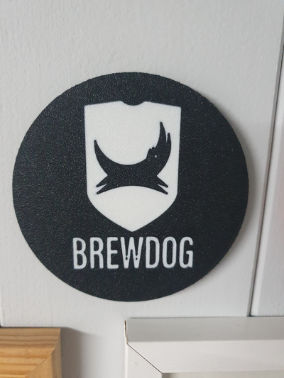chien bière coaster by bigandra 3d print model - Mito3D