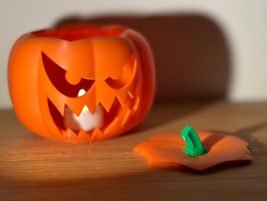pumpkin jack by kappern haloween scary house garden light tealight tealightcandle tealightholder 3d print model - Mito3D