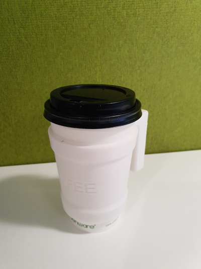 takeaway cup holder by k32designs cupholder coffee cozy 3d print model - Mito3D