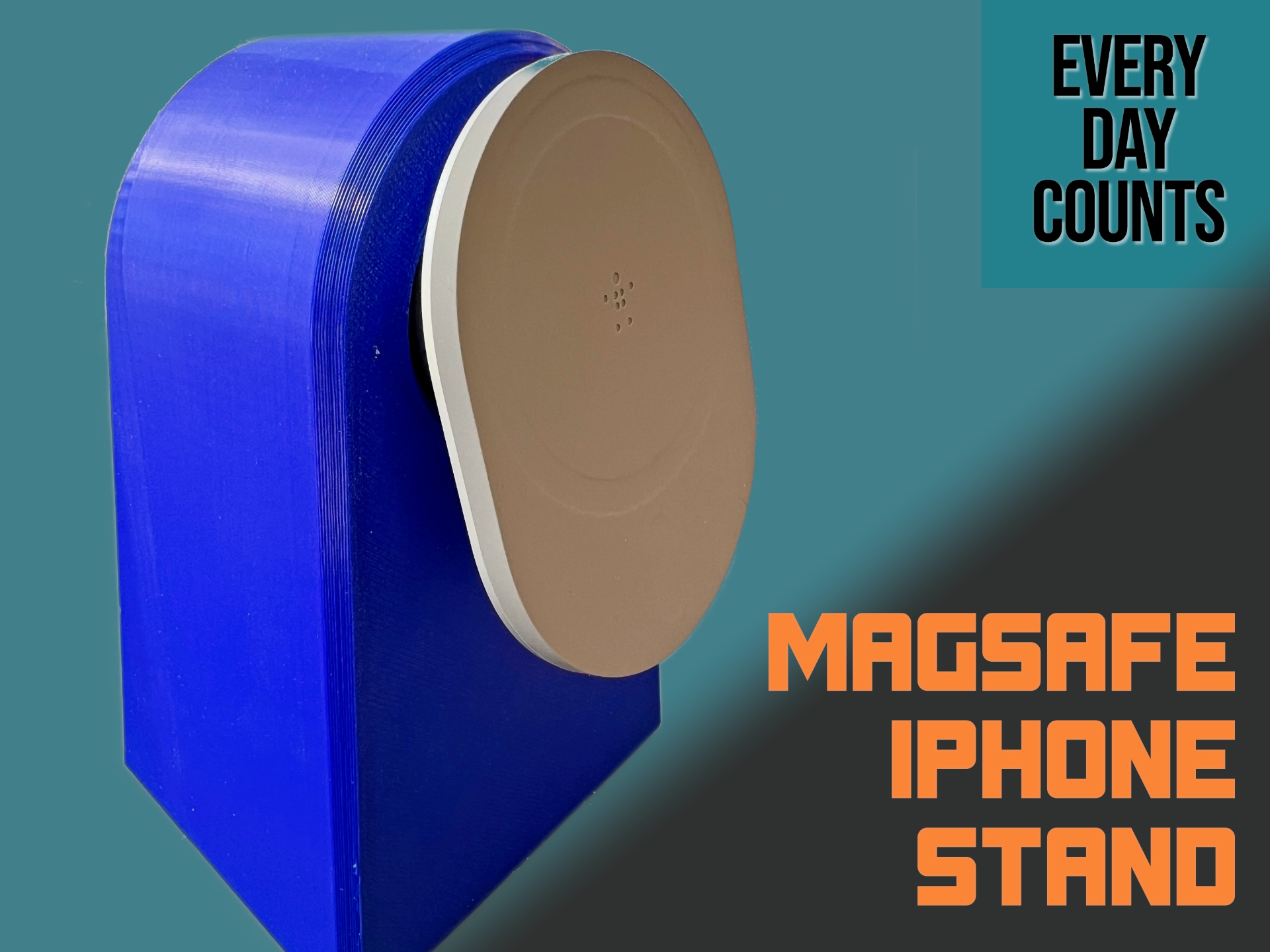 desktop magsafe stand to passen belkin wagen entlüften adapter by zählt iphone 3D print model - Mito3D