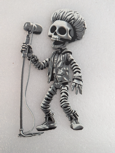 skeleton singer by oper8ral hueforge 3d print model - Mito3D