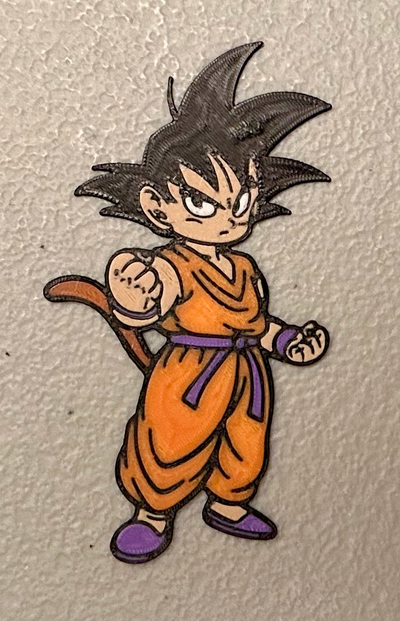 multicolor gohan magnet by wotfan dragonball 3d print model - Mito3D