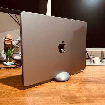 macbook pro 14 dock 2021 by soupermario apple stand ipad 3d print model - Mito3D