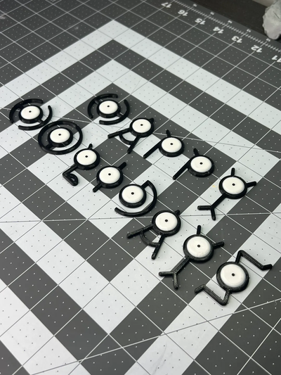 sahipsiz alfabe yeniden karıştırılmış by fırlatma aracı 3d print model - Mito3D