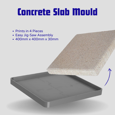 concrete slab mould - vibration sound dampening base 3d printers by xonggg printer accessories concretepaver paver solid anti feet vibrationdampening shake cast jig mold baseplate plate 400mm 30mm jigsaw easy p1p p1s x1c x1e dampen damp damping lowe homedepot cement pour 3d print model - Mito3D