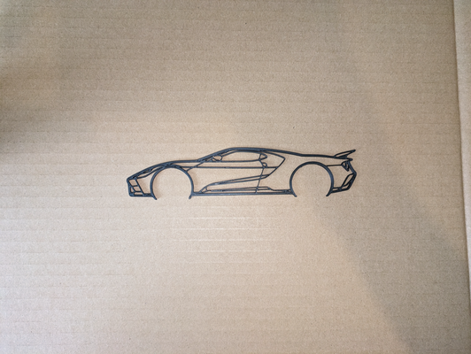 fort gt silhouette by cruse2382 art 2d gué mural supercar 3d print model - Mito3D
