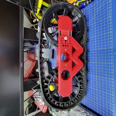 myzharbot v5 - tracks by myzhar hobby & diy robotics robot robotparts crawler firstrobotics autonomous rubbertracks roboticsproject 3d print model - Mito3D