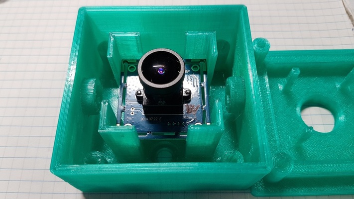 caja usb cámara elp 170 grados fov by mizhar pasatiempo bricolaje diy electrónica funda caso elpcameracase web 3d print model - Mito3D