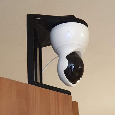 yi casa cúpula câmera suporte by myzhar ferramentas aparelhos yihomecam yihomedomecamera porta segurança 3d print model - Mito3D