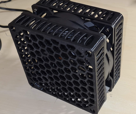 120mm ventilator grill bewachen abstand neu gemischt by dertester werkzeuge gadgets lüfterschutz 3d print model - Mito3D