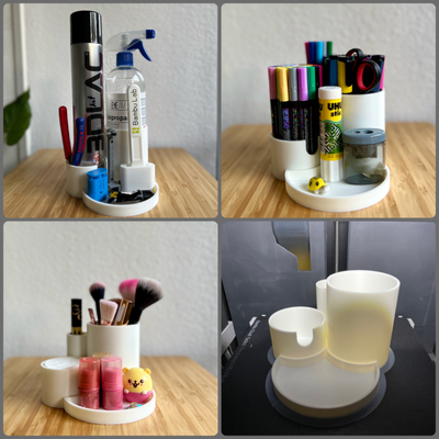 escritorio organizador cosmético herramienta by ceppetoswerkstatt herramientas organizadores bambulab bambulaborganizador caja maquillaje bolígrafo arte lápiz color bambulabx1 3d print model - Mito3D