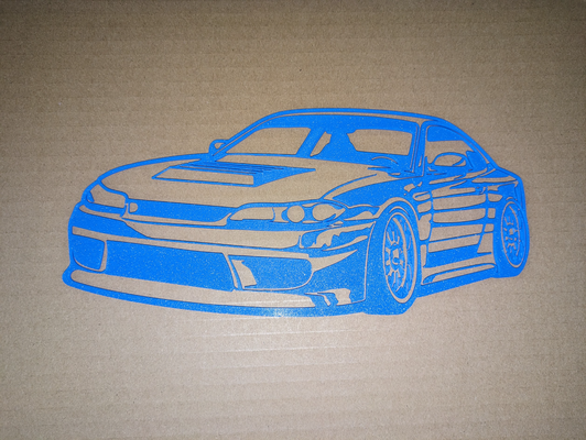 nissan salvia s15 silhouette by cruse2382 kunst 2d silvia mauer jdm 3d print model - Mito3D