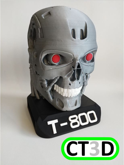 t800 terminatore colorato remixato by chris1974 miniature creature 3d print model - Mito3D
