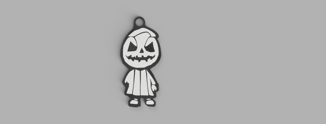 one-handed skelly keychain by mtp 3d creations tools gadgets skelleton halloween fun accesory gadget 3d print model - Mito3D
