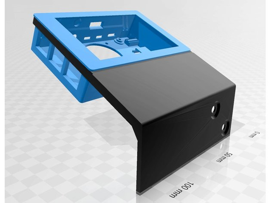 framboesa pi 4b habitação miuzei 800x480 4 tela sensível toque by ricbru 3d impressora acessórios 3d print model - Mito3D